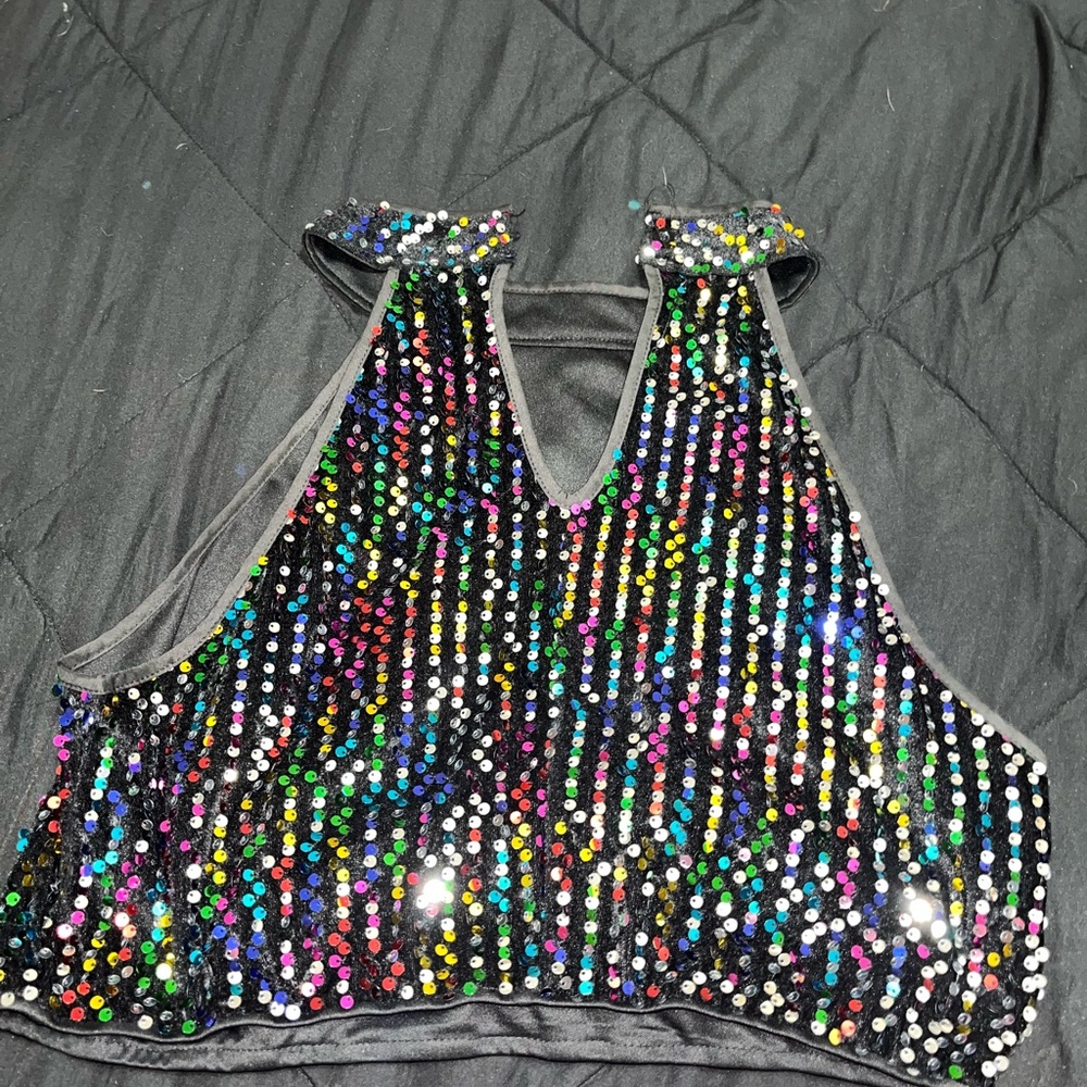SHEIN Multicolor Sequin Two-Piece Set - Picture 3 of 5